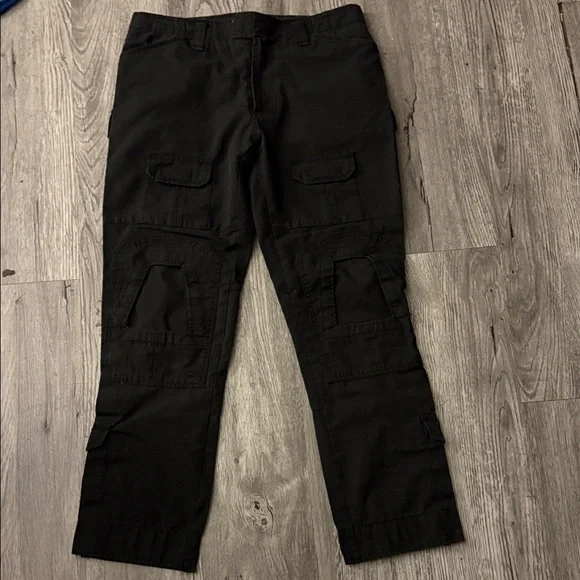 Men's Black Cargo Pants - Picture 1 of 2